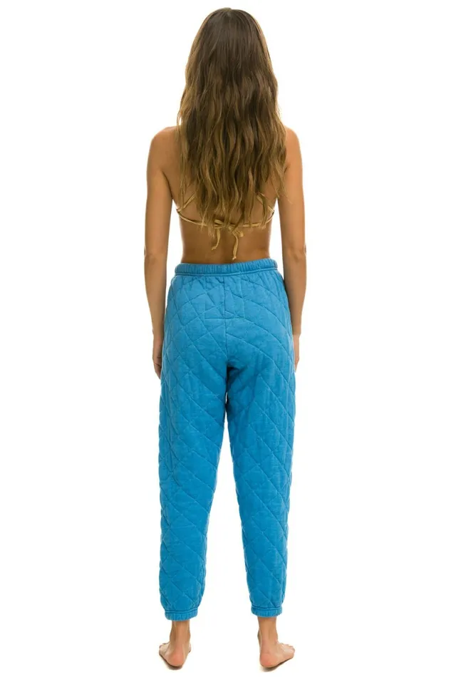 Women QUILTED SWEATPANTS 8211 OCEAN Aviator Nation Sweatpants Women QUILTED SWEATPANTS 8211 OCEAN Aviator Nation Sweatpants