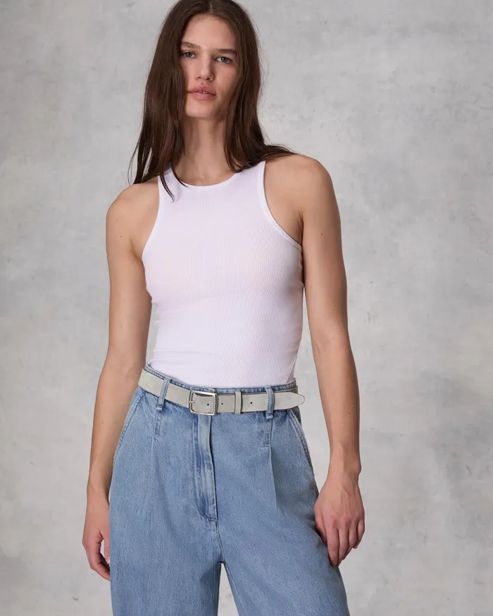 Women Rag and Bone Belts Boyfriend Belt Cemento Suede Women Rag and Bone Belts Boyfriend Belt Cemento Suede