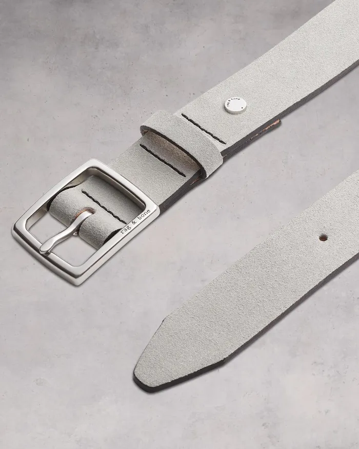 Women Rag and Bone Belts Boyfriend Belt Cemento Suede Women Rag and Bone Belts Boyfriend Belt Cemento Suede