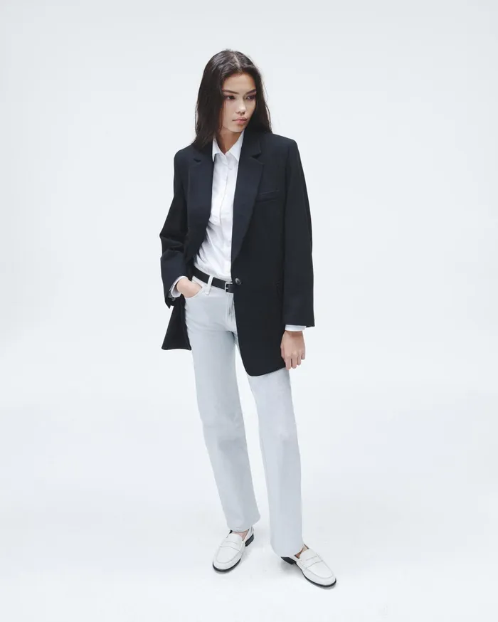 Women Rag and Bone Blazers and Vests Suzanne Viscose Blazer Black Women Rag and Bone Blazers and Vests Suzanne Viscose Blazer Black