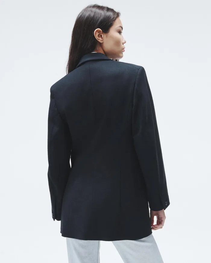 Women Rag and Bone Blazers and Vests Suzanne Viscose Blazer Black Women Rag and Bone Blazers and Vests Suzanne Viscose Blazer Black