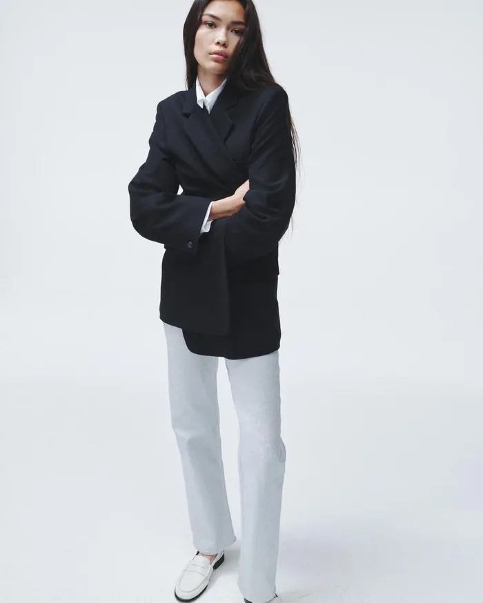 Women Rag and Bone Blazers and Vests Suzanne Viscose Blazer Black Women Rag and Bone Blazers and Vests Suzanne Viscose Blazer Black