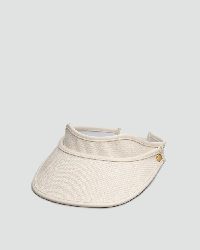 Women Rag and Bone Hats Isla Wide Brim Visor White