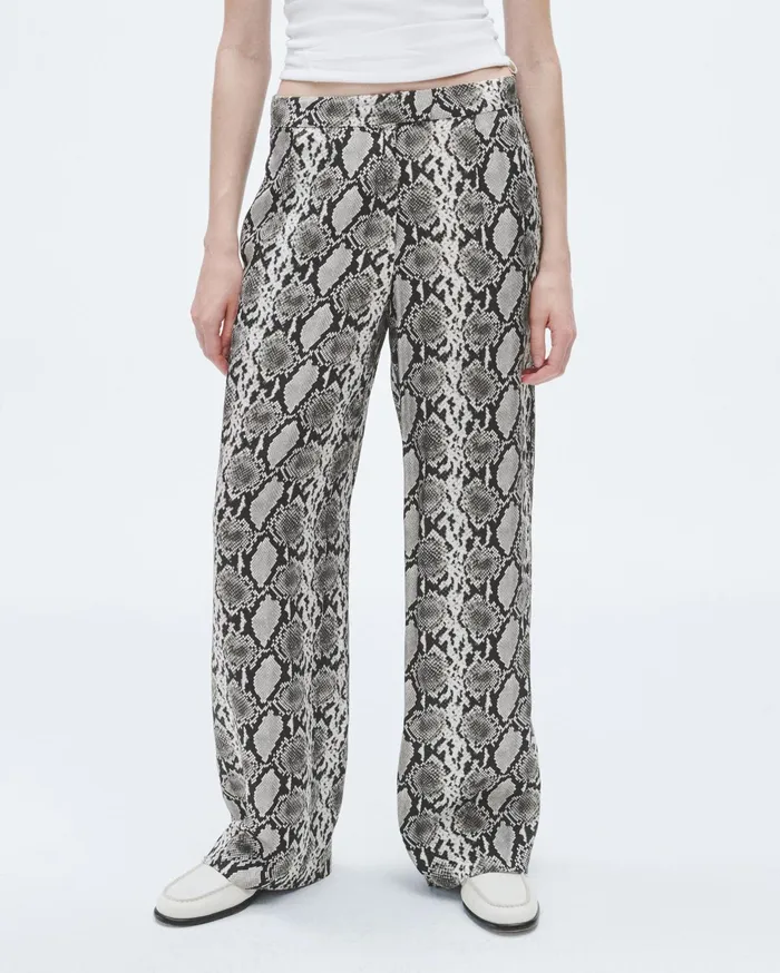 Women Rag and Bone Pants Lacey Printed Silk Pant Snake Print Women Rag and Bone Pants Lacey Printed Silk Pant Snake Print
