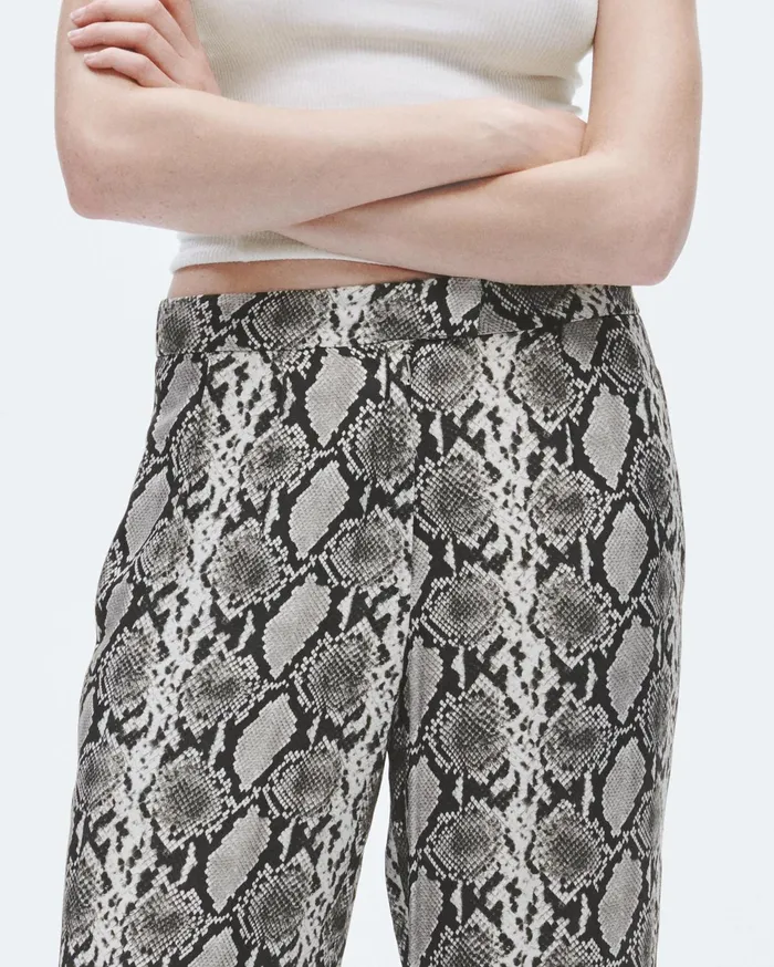 Women Rag and Bone Pants Lacey Printed Silk Pant Snake Print Women Rag and Bone Pants Lacey Printed Silk Pant Snake Print