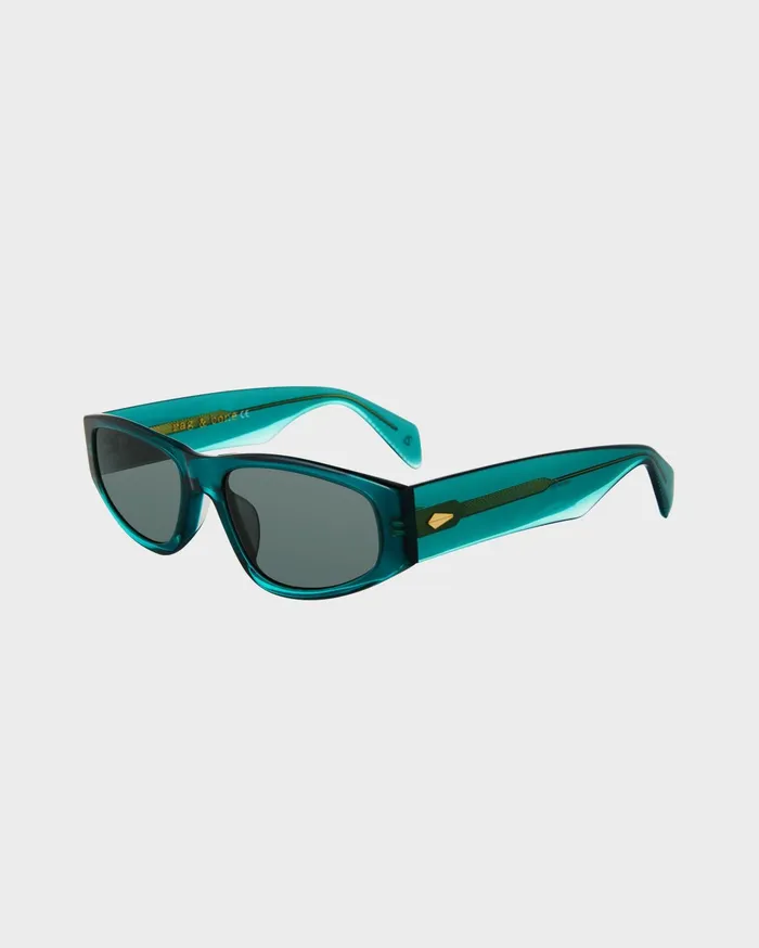 Women Rag and Bone Sunglasses Teal Soren Oval Sunglasses Rag and Bone Teal Soren Oval Sunglasses