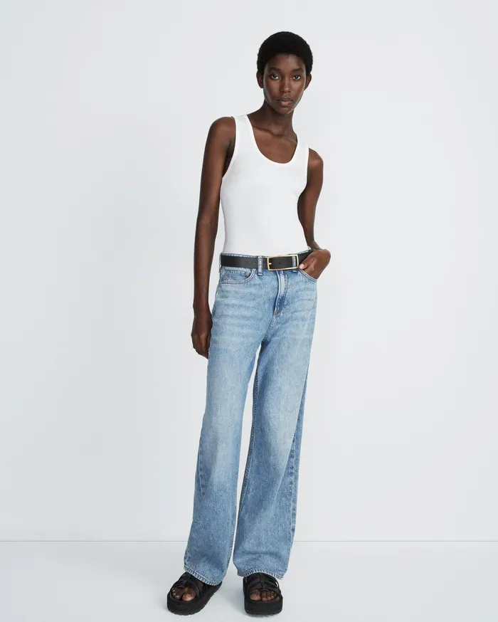 Women Rag and Bone TShirts Luca Tank White Women Rag and Bone TShirts Luca Tank White