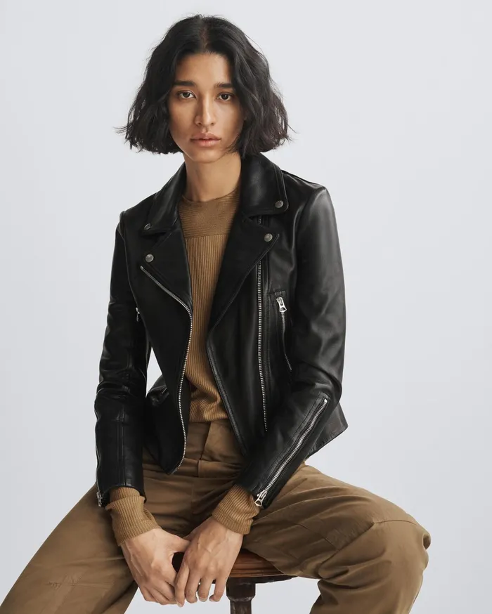 Women Rag and Bone TShirts The Knit Rib Paneled Crew Khaki Women Rag and Bone TShirts The Knit Rib Paneled Crew Khaki