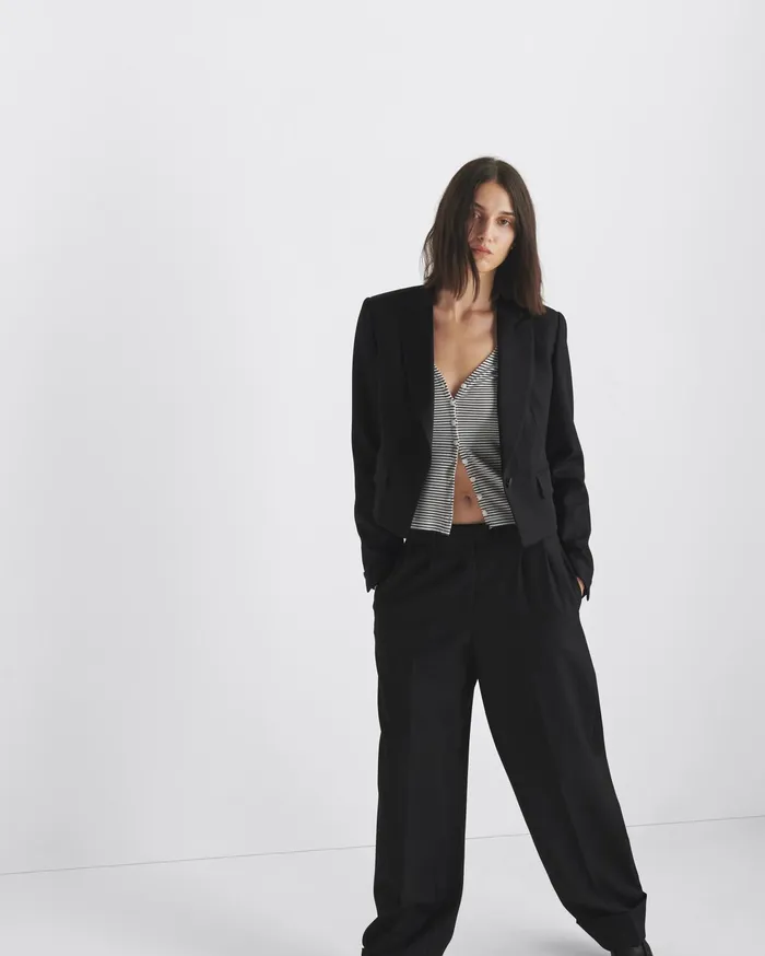 Women Rag and Bone TShirts The Knit Striped Vee Cardigan Blackwhite Women Rag and Bone TShirts The Knit Striped Vee Cardigan Blackwhite
