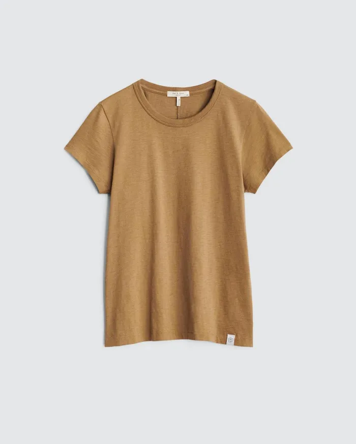 Women Rag and Bone TShirts The Slub Tee Khaki Women Rag and Bone TShirts The Slub Tee Khaki