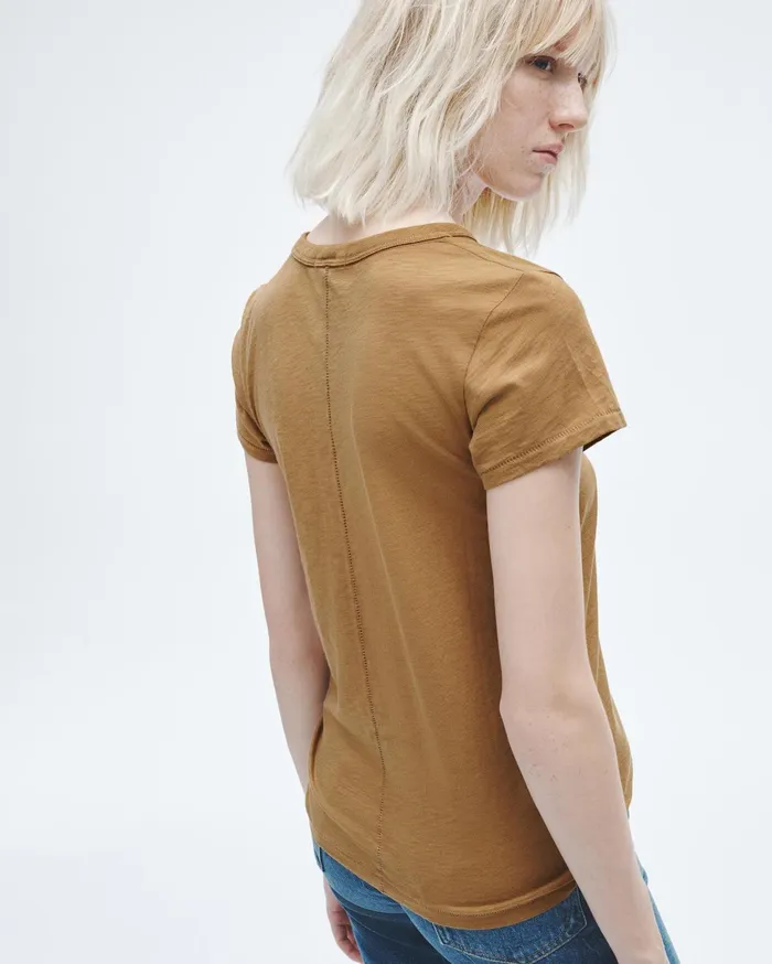 Women Rag and Bone TShirts The Slub Tee Khaki Women Rag and Bone TShirts The Slub Tee Khaki
