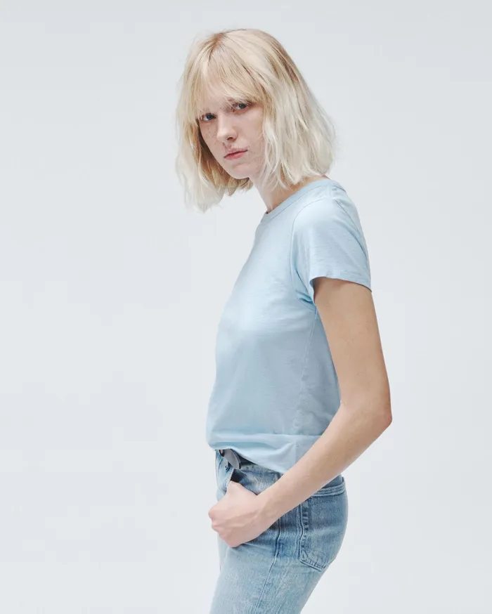 Women Rag and Bone TShirts The Slub Tee Raindrop Women Rag and Bone TShirts The Slub Tee Raindrop
