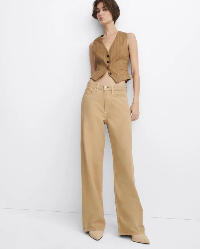 Women Rag and Bone WideLeg Featherweight Logan Wide Beige