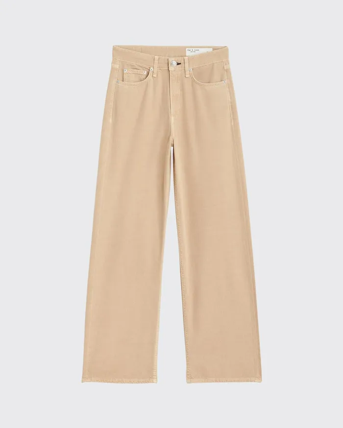 Women Rag and Bone WideLeg Featherweight Logan Wide Beige