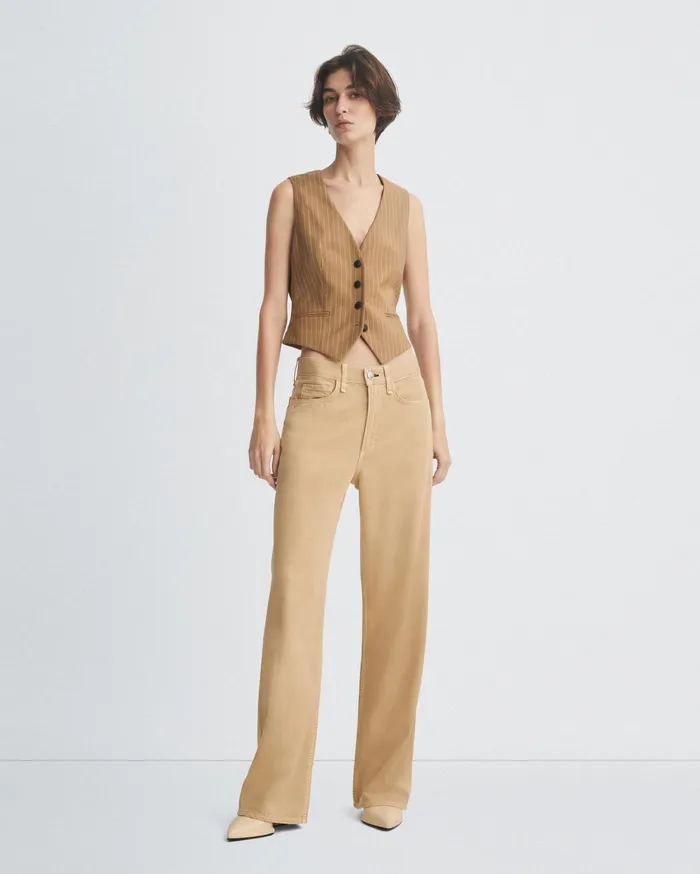 Women Rag and Bone WideLeg Featherweight Logan Wide Beige
