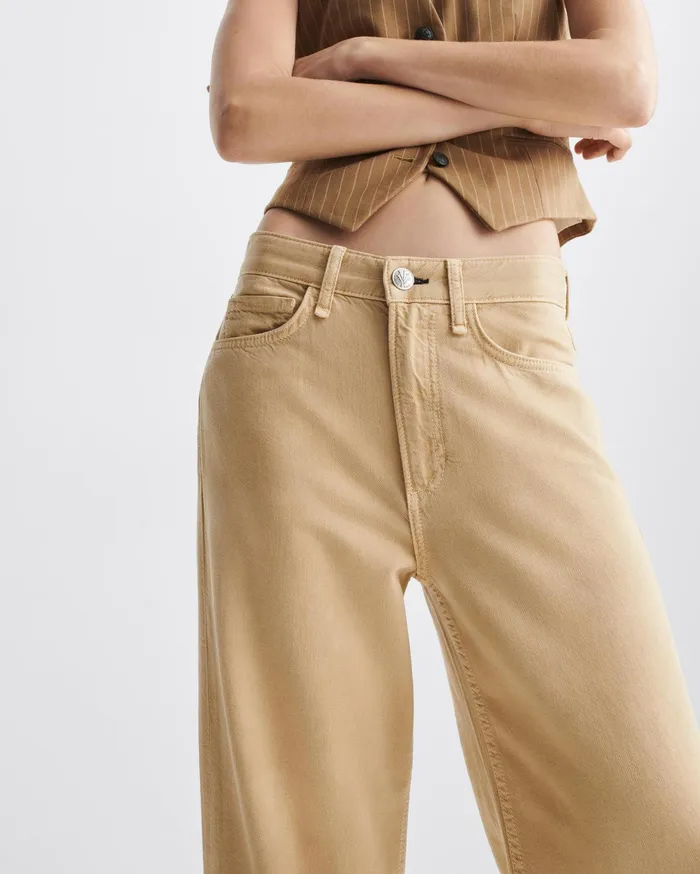 Women Rag and Bone WideLeg Featherweight Logan Wide Beige