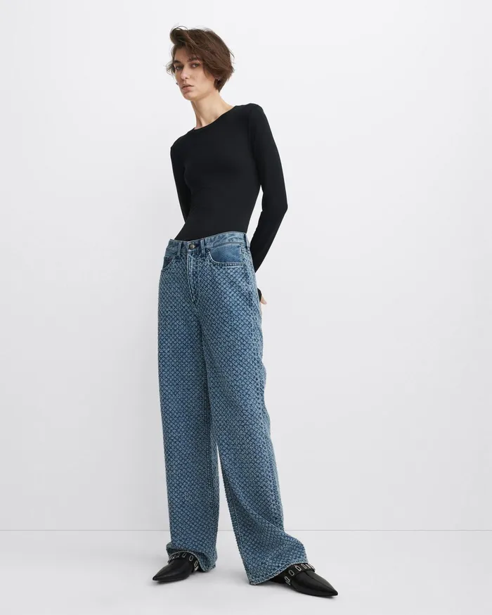 Women Rag and Bone WideLeg Logan Wide Medium Indigo Tweed Women Rag and Bone WideLeg Logan Wide Medium Indigo Tweed