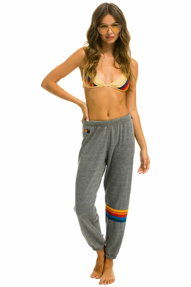 Women RAINBOW STITCH SWEATPANTS 8211 HEATHER GREY 2 Aviator Nation Sweatpants Women RAINBOW STITCH SWEATPANTS 8211 HEATHER GREY 2 Aviator Nation Sweatpants