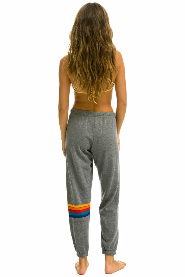 Women RAINBOW STITCH SWEATPANTS 8211 HEATHER GREY 2 Aviator Nation Sweatpants Women RAINBOW STITCH SWEATPANTS 8211 HEATHER GREY 2 Aviator Nation Sweatpants