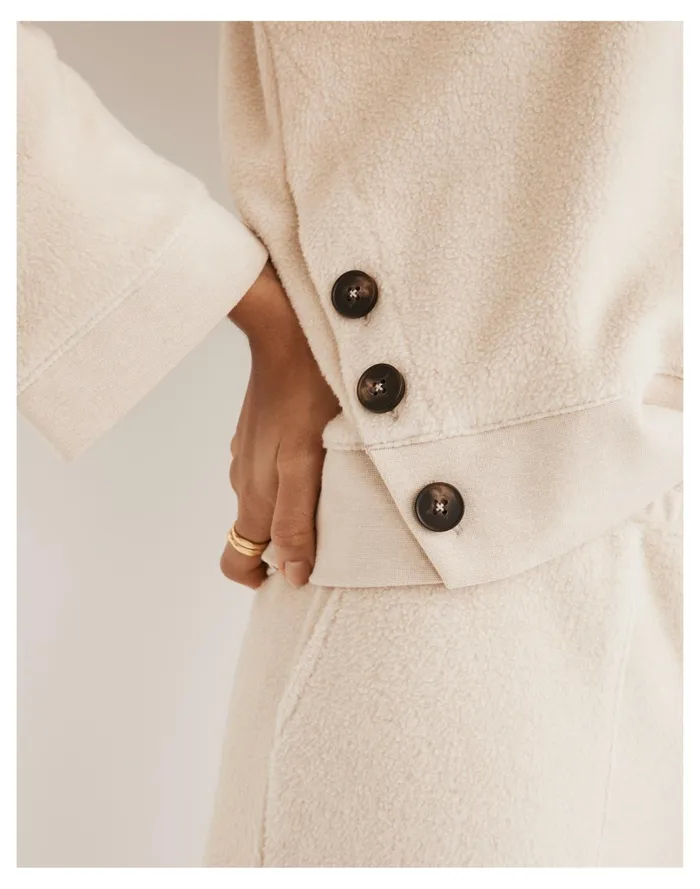 Women Resourced Brushed Side Button Relaxed Sweatshirt Alabaster Madewell Sweatshirts and Sweatpants Women Resourced Brushed Side Button Relaxed Sweatshirt Alabaster Madewell Sweatshirts and Sweatpants