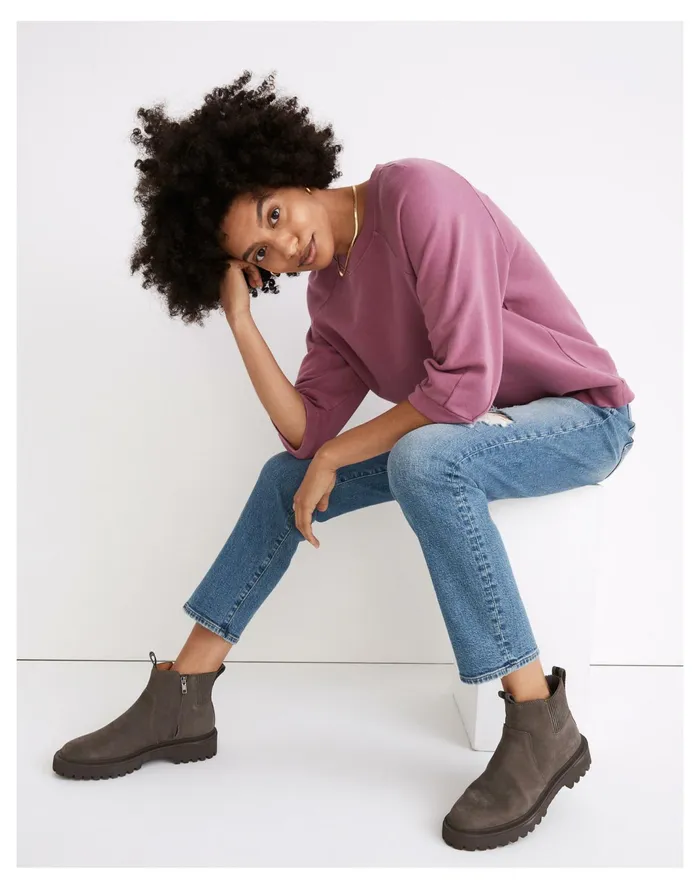 Women Resourced Cotton Cloudberry Sweatshirt Burnished Rose Madewell Sweatshirts and Sweatpants Women Resourced Cotton Cloudberry Sweatshirt Burnished Rose Madewell Sweatshirts and Sweatpants