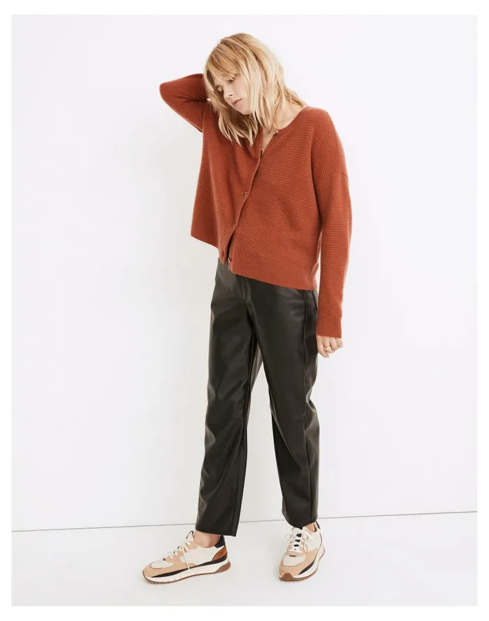 Women Responsible Cashmere Deville Cardigan Sweater Weathered Brick Madewell Sweaters Women Responsible Cashmere Deville Cardigan Sweater Weathered Brick Madewell Sweaters