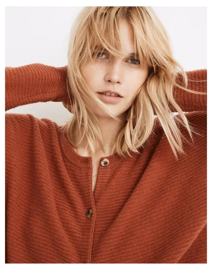 Women Responsible Cashmere Deville Cardigan Sweater Weathered Brick Madewell Sweaters Women Responsible Cashmere Deville Cardigan Sweater Weathered Brick Madewell Sweaters