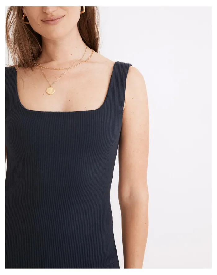 Women Ribbed Knit Bodycon Mini Dress Dark Nightfall Madewell Dresses Women Ribbed Knit Bodycon Mini Dress Dark Nightfall Madewell Dresses