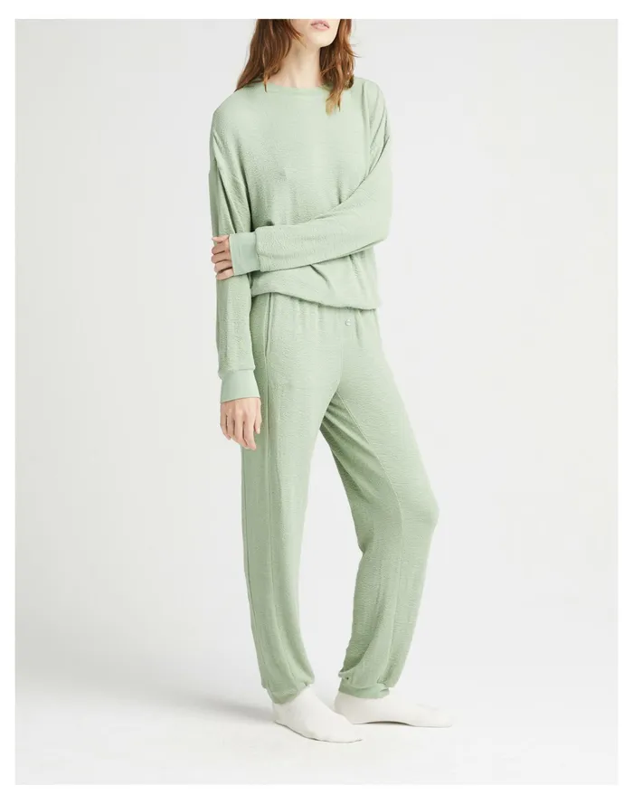 Women Richer Poorer Bounce Knit Unwind Pant Sage Madewell Sweatshirts and Sweatpants
