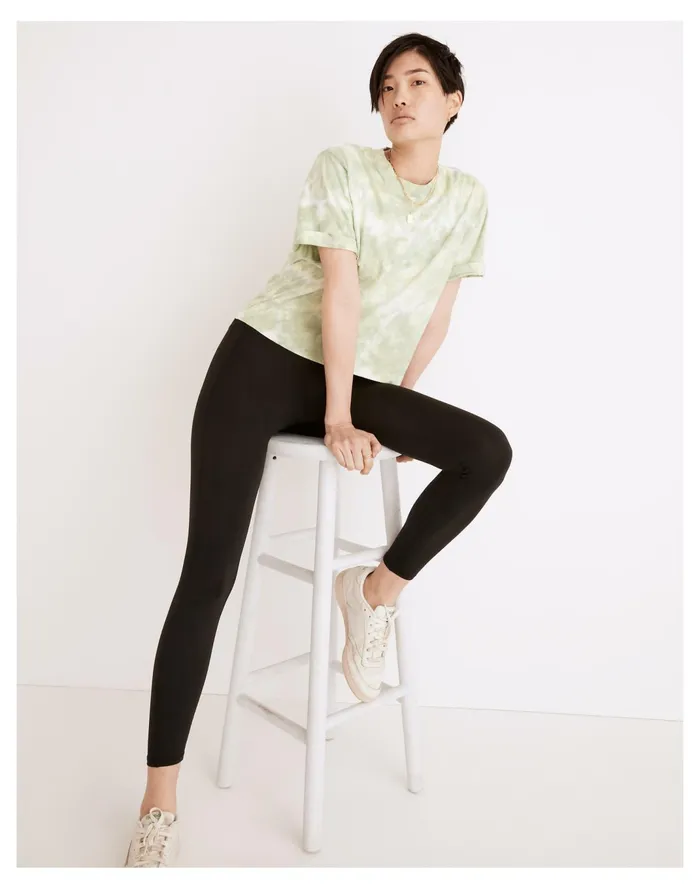 Women Richer Poorer Recycled Crop Tee In Tie Dye Green Storm Madewell Sweatshirts and Sweatpants Women Richer Poorer Recycled Crop Tee In Tie Dye Green Storm Madewell Sweatshirts and Sweatpants