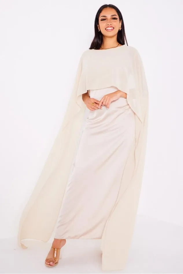 Women Robe Beige Ample Satine Empicement Voile Beige Brentiny Paris Short Dresses Women Robe Beige Ample Satine Empicement Voile Beige Brentiny Paris Short Dresses