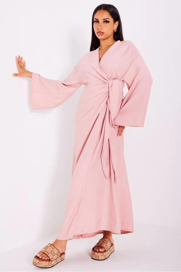 Women Robe Rose Empicement Superpos Nou Pink Brentiny Paris Short Dresses