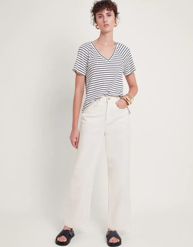 Women Ruby Wide Leg Jeans Natural Monsoon Trousers and Jeans