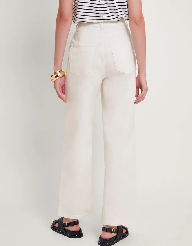 Women Ruby Wide Leg Jeans Natural Monsoon Trousers and Jeans