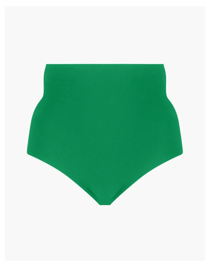 Women SAINT SOMEBODY Sky High Textured Bikini Bottom Green Madewell Swim Women SAINT SOMEBODY Sky High Textured Bikini Bottom Green Madewell Swim