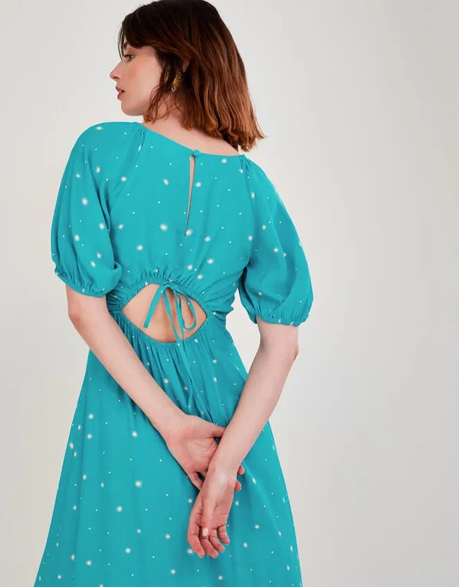 Women Sami Spot Print Dress Teal Monsoon Dresses