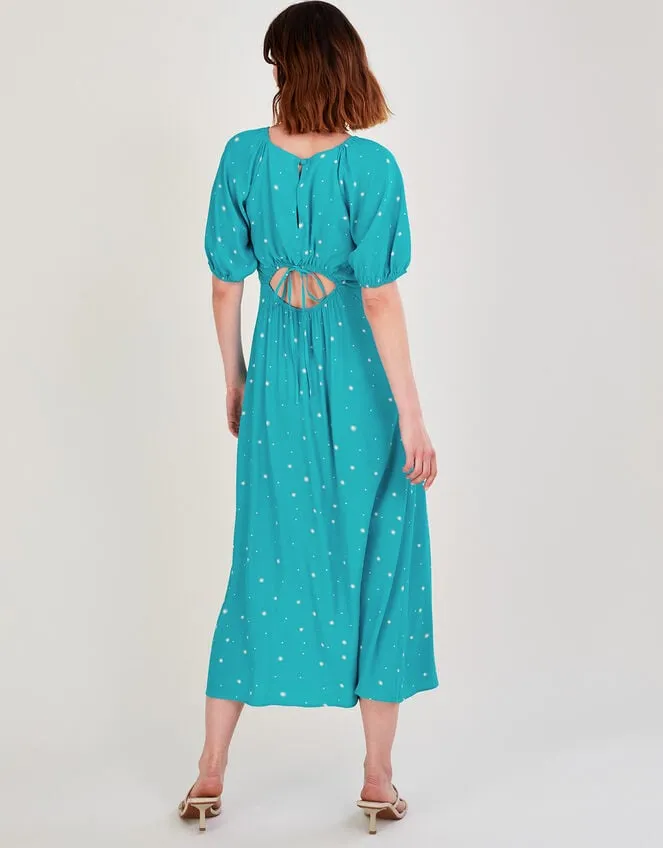 Women Sami Spot Print Dress Teal Monsoon Dresses