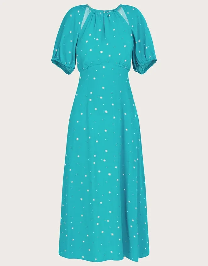 Women Sami Spot Print Dress Teal Monsoon Dresses