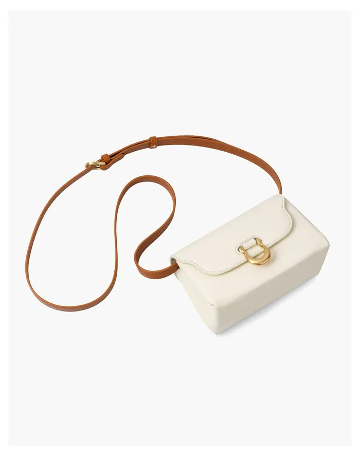 Women Sancia Leather Anouk Buckle Shoulder Bag Ecru Madewell Shoulder Bags Women Sancia Leather Anouk Buckle Shoulder Bag Ecru Madewell Shoulder Bags