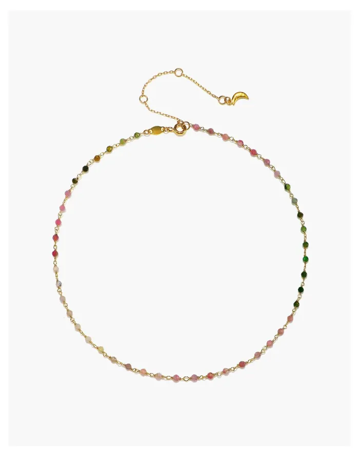Women Satya Jewelry Abundant Joy Tourmaline Choker Green Multi Madewell Necklaces Women Satya Jewelry Abundant Joy Tourmaline Choker Green Multi Madewell Necklaces