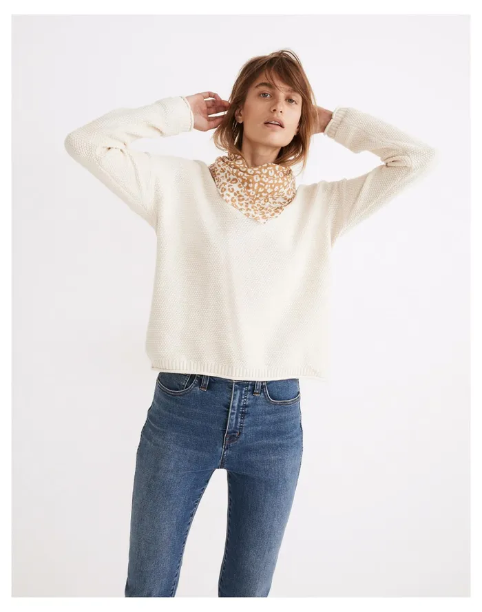 Women Seagrove Pullover Sweater Antique Cream Madewell Sweaters Women Seagrove Pullover Sweater Antique Cream Madewell Sweaters