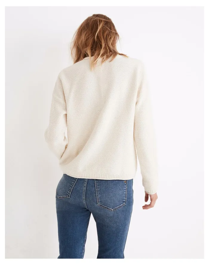 Women Seagrove Pullover Sweater Antique Cream Madewell Sweaters Women Seagrove Pullover Sweater Antique Cream Madewell Sweaters