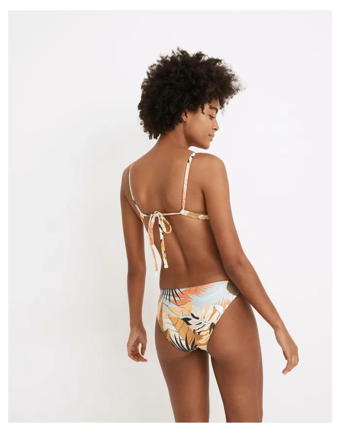 Women Second Wave Classic Bikini Bottom In Tropical Vacation Fresh Apricot Madewell Swim Women Second Wave Classic Bikini Bottom In Tropical Vacation Fresh Apricot Madewell Swim