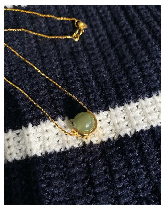 Women Seree Equinox Green Bead Jade Necklace Light Green Madewell Necklaces Women Seree Equinox Green Bead Jade Necklace Light Green Madewell Necklaces