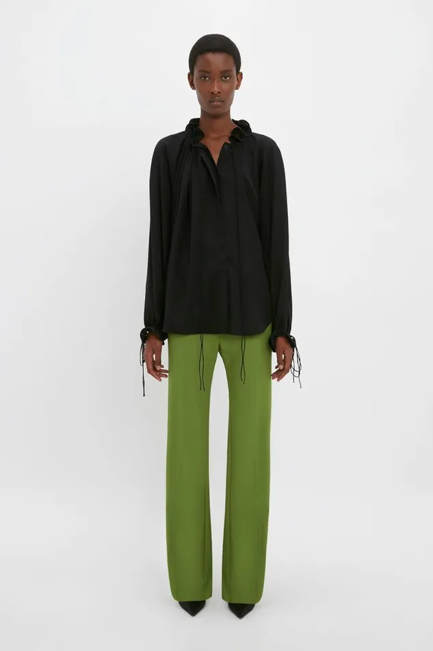 Women Shirts and Tops Victoria Beckham Ruched Detail Blouse In Black