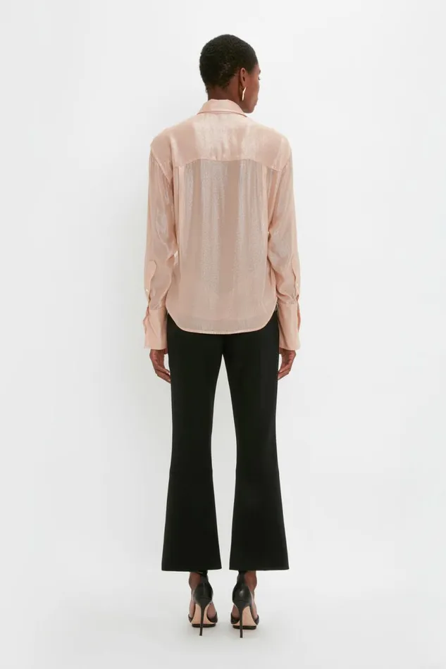 Women Shirts and Tops Victoria Beckham Wrap Front Blouse In Rosewater