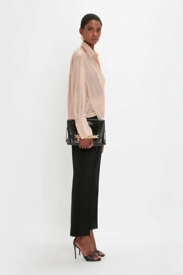 Women Shirts and Tops Victoria Beckham Wrap Front Blouse In Rosewater
