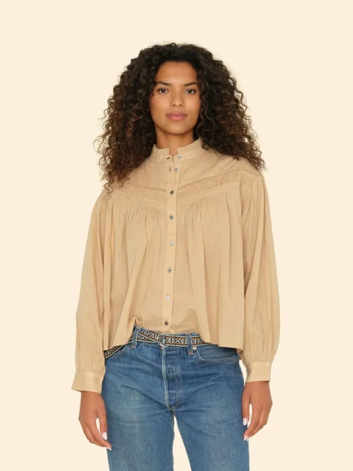 Women Shirts Xirena Biscuit Clara Shirt