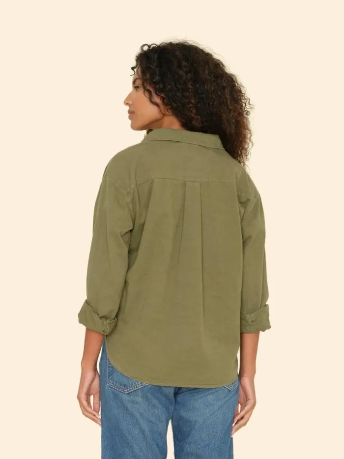 Women Shirts Xirena Hazy Sage Asher Twill Shirt