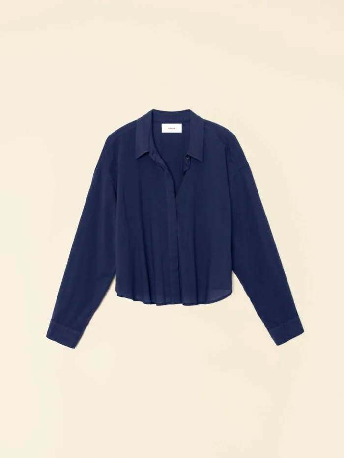 Women Shirts Xirena Navy Smyth Shirt